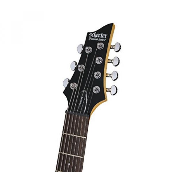 Schecter C-7 DELUXE -Satin Black 7-String Solid-Body Electric Guitar, Satin Black