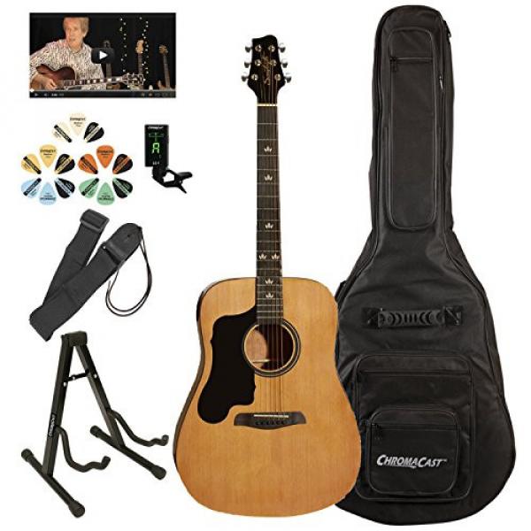 Sawtooth ST-LH-ADN-KIT-3 Acoustic Guitar Pack, Left Handed, Natural