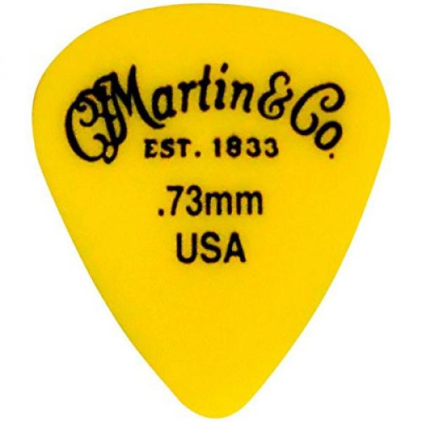 Martin Standard Delrin Guitar Pick Yellow 73mm 72 Pieces