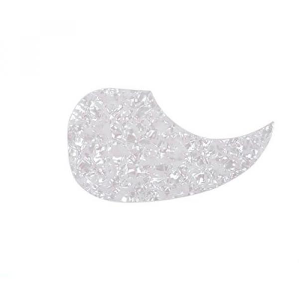 Musiclily Martin-style Teardrop Self-Adhesive Acoustic Guitar Pickguard Scratch Plate Pick Guard, White Pearl