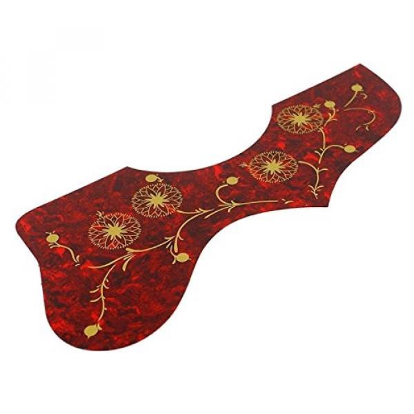 SmartLife Left Handed Acoustic Guitar Anti-Scratch Pickguard For Gibson Guitars- (Turquoise Red)