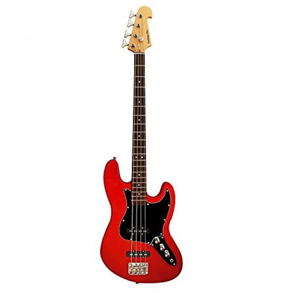 Stedman Pro Electric Bass Guitar Jazz Bass Guitar Style, Rosewood Fingerboard - Metallic Red