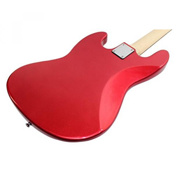 Stedman Pro Electric Bass Guitar Jazz Bass Guitar Style, Rosewood Fingerboard - Metallic Red