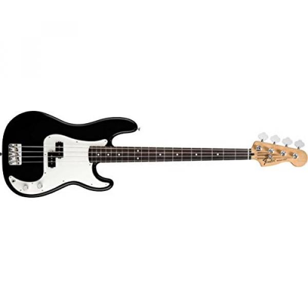 Fender Standard Precision Electric Bass Guitar - Rosewood Fingerboard, Black