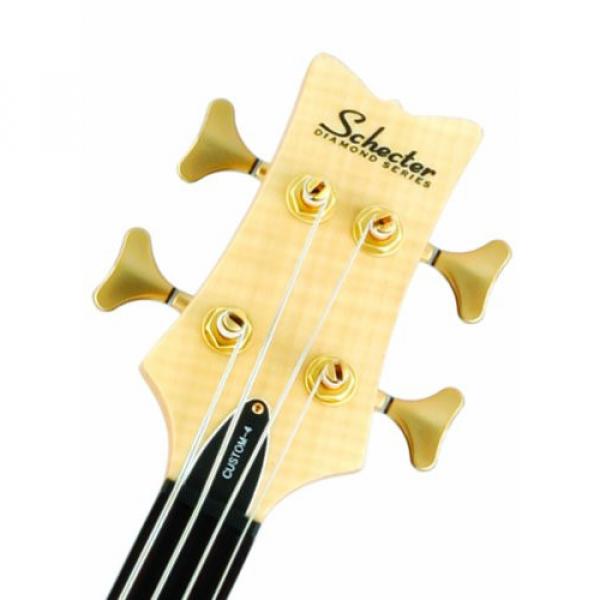 Schecter Stiletto Custom-4 Electric Bass (4 String, Natural Satin)