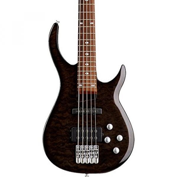 Rogue LX405 Series III Pro 5-String Electric Bass Guitar Transparent Black