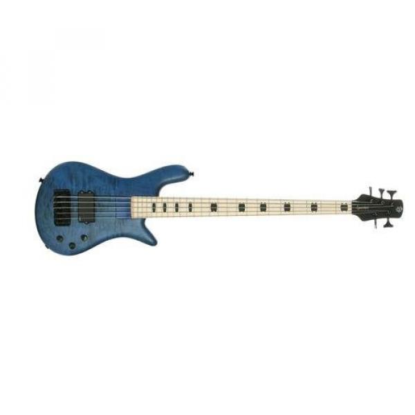Spector RB5MMBL ReBop5 MM Trans Blue Stain Matte Bass Guitar - Maple Fingerboard