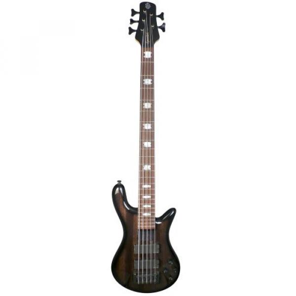 Spector Basses Euro Series RB5DLXZBKS 5-Strings Bass Guitar, Zebra Gloss Natural