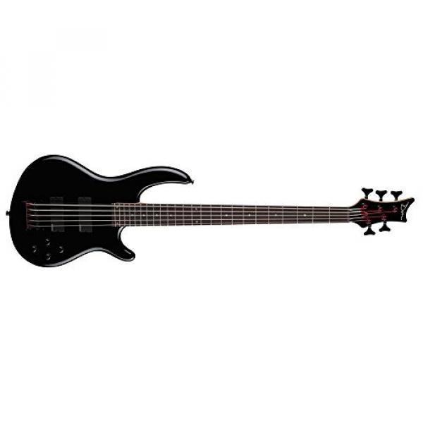 Dean E5 EMG CBK Edge 5-String Bass Guitar with EMGs, Classic Black