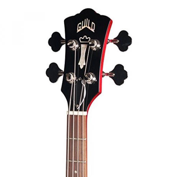 Guild Starfire Bass CHR-KIT-2 Semi-Hollow Electric Bass Guitar, Cherry Red