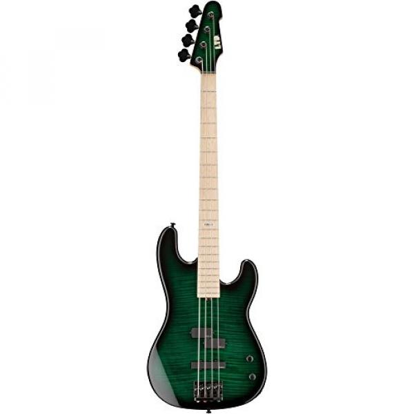 ESP LMM4FMDSTGSB Bass Guitar, Dark See Thru Green Sunburst
