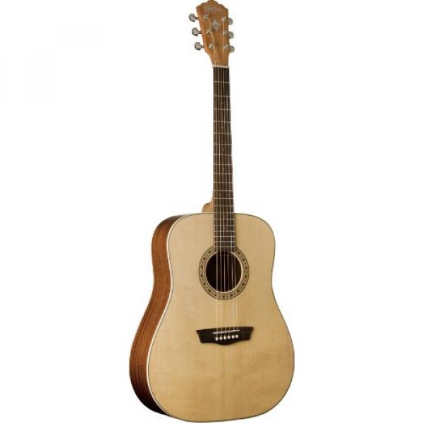 Washburn WD7S Harvest Series Solid Sitka Spruce/Mahogany Dreadnought Acoustic Guitar - Natural Gloss