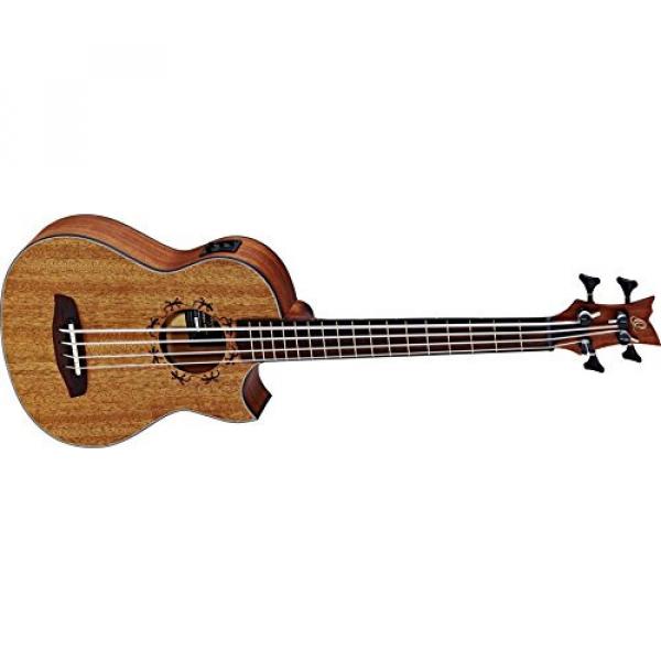 Ortega Guitars PM-SHAMAN Signature Series 4-String Uke Bass with Pickup