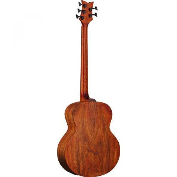 Ortega Guitars D3NC-5 Deep Series Three 5-String Non-Cutaway Acoustic Bass with Paldao Top/Body, Gloss Finish