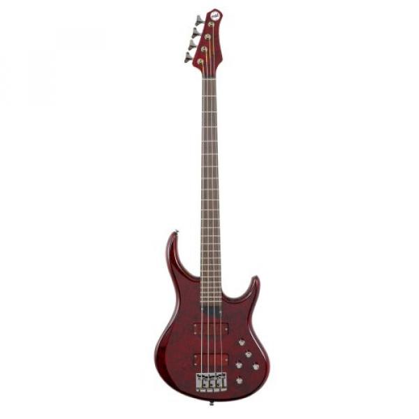 MTD Kingston &quot;The Z&quot; Bass Guitar (4 String, Rosewood/Transparent Cherry)