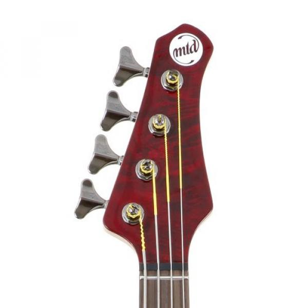 MTD Kingston &quot;The Z&quot; Bass Guitar (4 String, Rosewood/Transparent Cherry)
