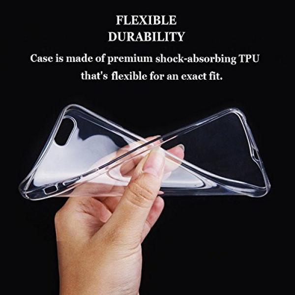 iPhone 6S Back Case TPU, Bonice iPhone 6 Premium Ultra Thin Slim Exact Fit Silicone Rubber Clear Transparent Back Cover Creative Design Scratch-Resistant Non-slip Protective Skin - Sharp Cactus