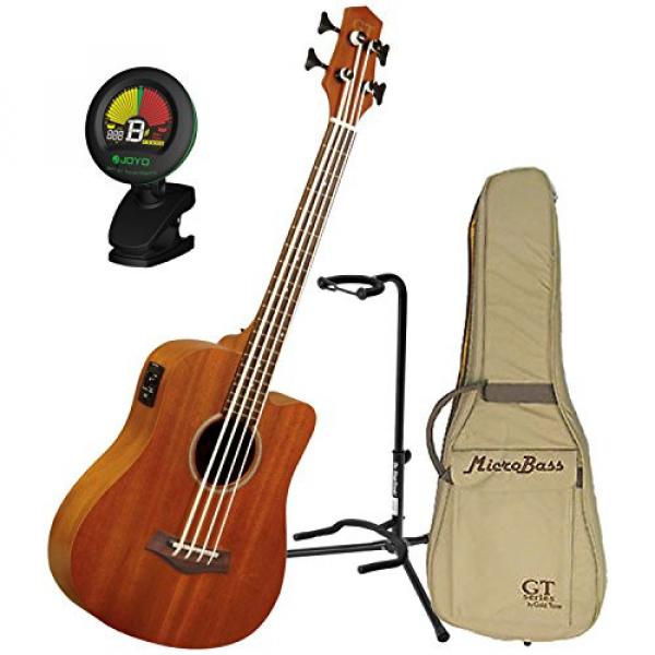 Goldtone M Bass Microbass Short-Scaled Acoustic Electric Bass w/Gig Bag, Stand, and Tuner