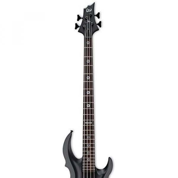 ESP LTA604FRXBLKS-KIT-2 Tom Araya Signature Series 604FRX Electric Bass, Black Satin