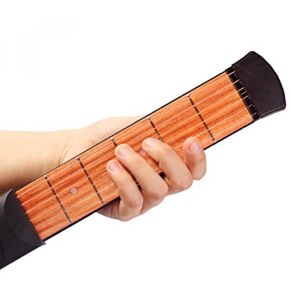 ROSENICE Pocket Guitar Practice strings tool Gadget Guitar Chord Trainer 6 Fret-1 Piece
