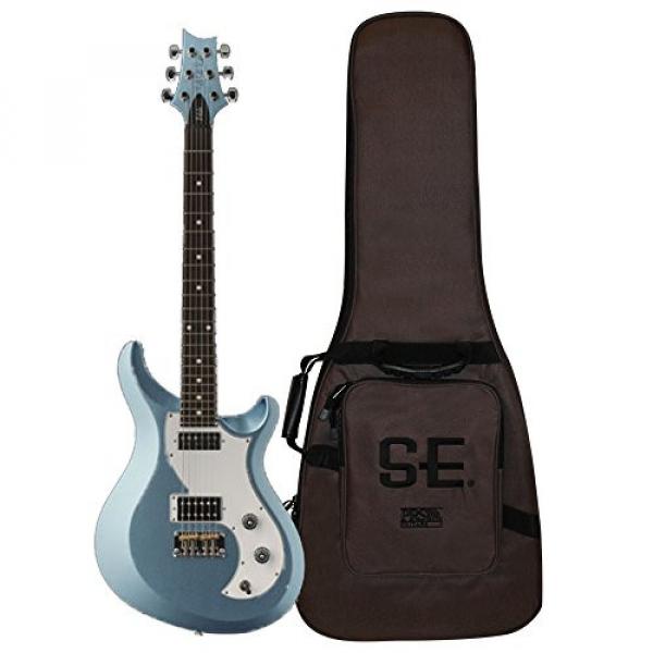PRS V2PD15_IF S2 Vela Electric Guitar, Ice Blue Fire Mist with Dot Inlays &amp; Gig Bag