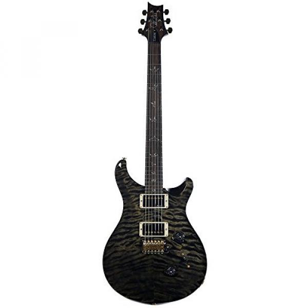 PRS CME Wood Library Custom 24 10 Top Quilt Obsidian w/Pattern Regular Neck