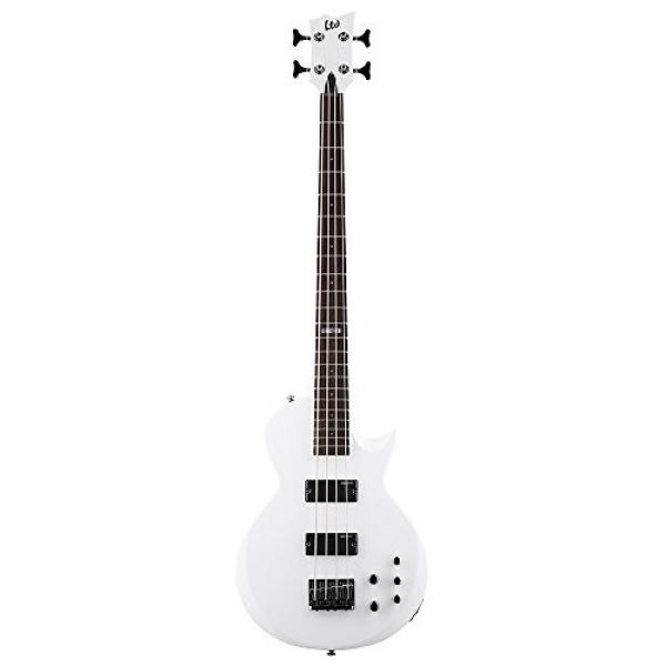 ESP EC Bass LEC154SW 4-String Bass Guitar, Snow White