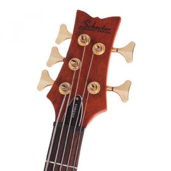 Schecter Stiletto Studio-5 Electric Bass (5 String, Honey Satin)