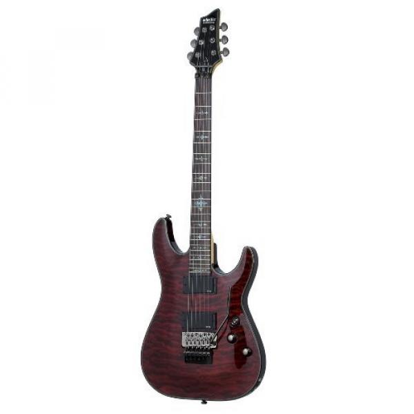 Schecter Damien Elite FR Electric Guitar Left Handed - Crimson Red