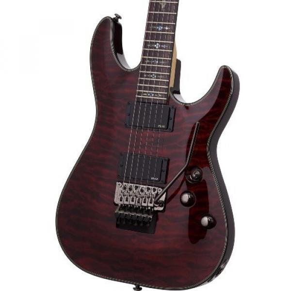 Schecter Damien Elite FR Electric Guitar Left Handed - Crimson Red