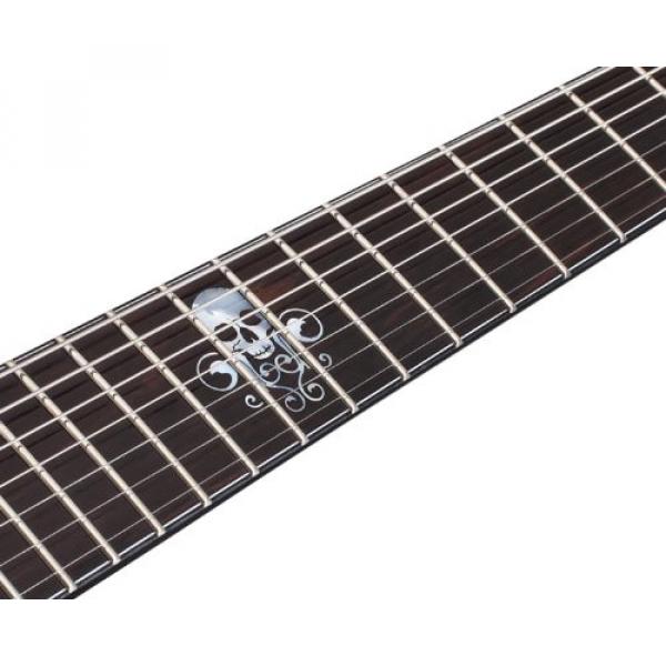 Schecter Blackjack Slim Line Series C-7 Left Handed 7-String Electric Guitar, Satin Black, with Passive Pickups