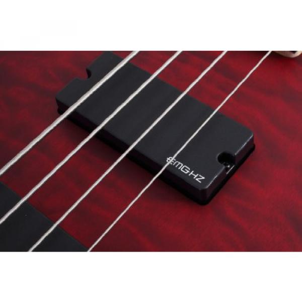 Schecter Stiletto Custom-4 Electric Bass Guitar (4 String, Vampyer Red Satin)