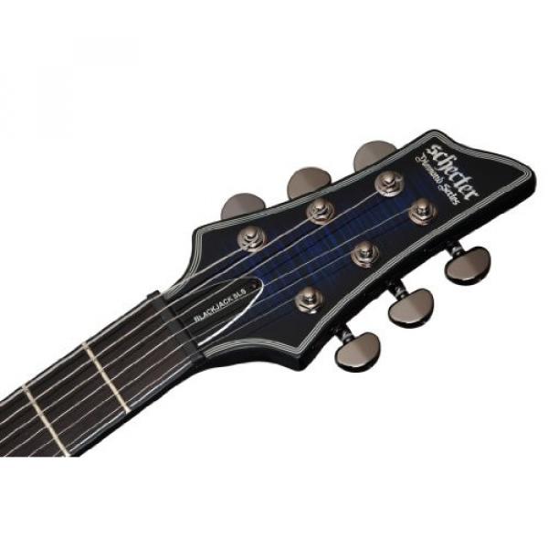 Schecter Blackjack Slim Line Series C-1 6-String Electric Guitar, See-Thru Blue Burst, with Passive Pickups