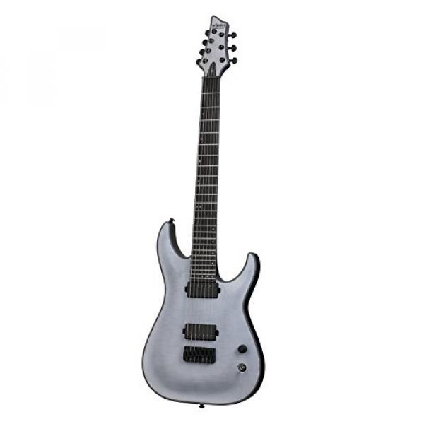 Schecter KM-7 Keith Merrow Artist Model Solid-Body Electric Guitar, Trans White Satin