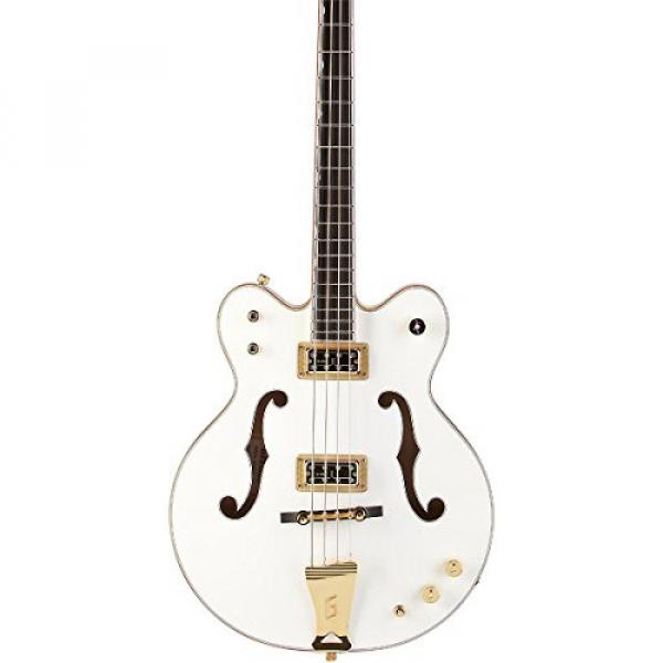 Gretsch G6136LSB White Falcon Electric Bass Guitar - White