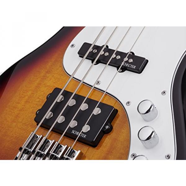 Schecter 2524 4-String Bass Guitar, 3-Tone Sunburst