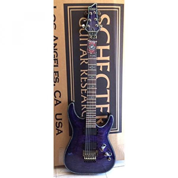 Schecter Hellraiser C-1 FR PBQ Special Edition Purple Blue Quilt