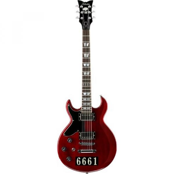 Schecter Vengeance Custom  Electric Guitar 6661 See-Thru Cherry (STC)Left Handed