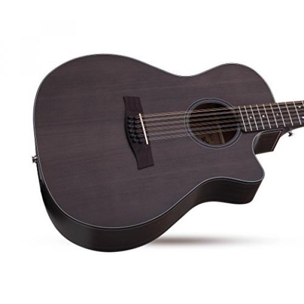 Schecter 3714 12-String Acoustic-Electric Guitar, Satin See-Thru Black