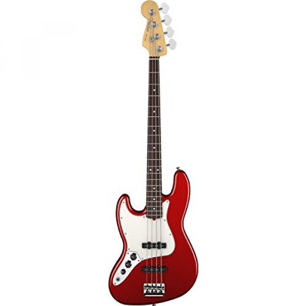 Fender American Standard Jazz Bass Guitar, Left Handed,  Rosewood Fingerboard, Mystic Red