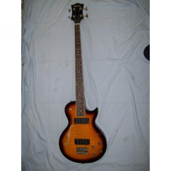Semi hollow body Bass guitar, 4 string, LP