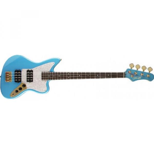 Stagg BM350-SNB 4 String M-Style Electric Bass Guitar - Sky Blue