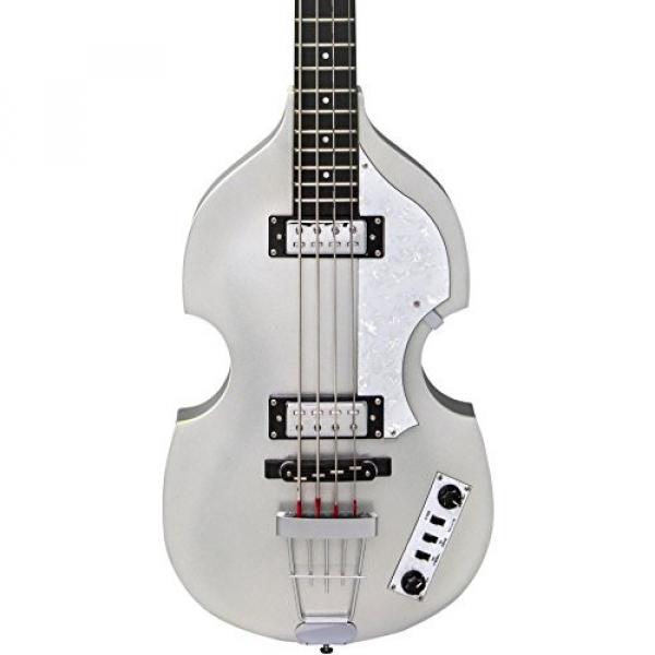 Hofner Igntion LTD Violin Electric Bass Guitar Silver Sparkle