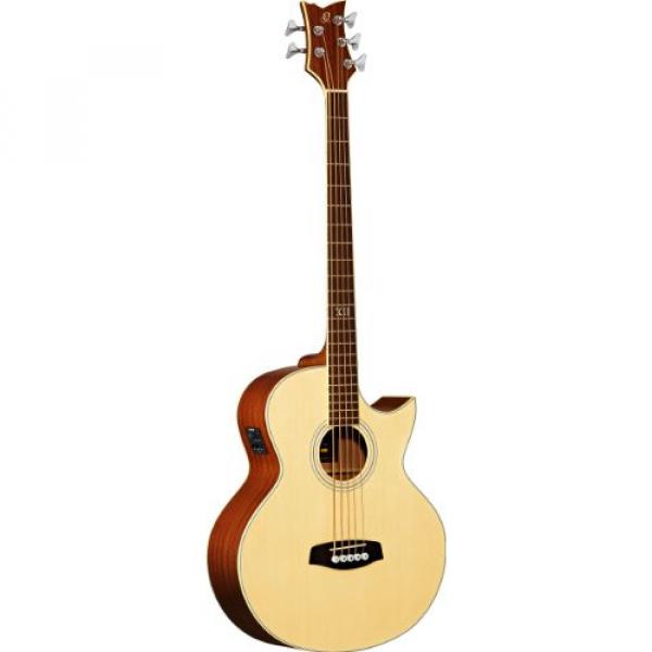 Ortega Guitars D1-5 Deep Series One 5-String Acoustic Bass with Solid Spruce Top and Mahogany Body, Gloss