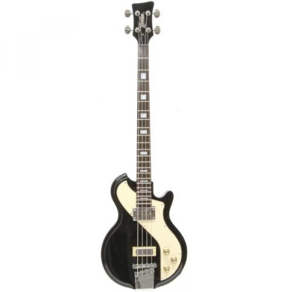 Italia Mondial Sportster Bass 4-string Bass Guitar - Black