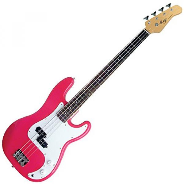 Kay KB24P Electric Bass Guitar-Long Scale - (Pink)