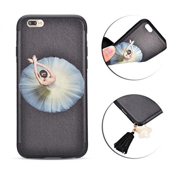 iPhone 7 Plus Case, Bonice Unique Elegant 3D Dancing Ballet Girl Ultra Thin Slim Exact Fit Rubber Art Creative Scratch-Resistant Non-slip Protective Skin - 01
