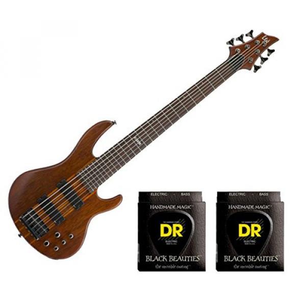 ESP LTD D-6 Natural Satin w/2 Sets DR Strings BKB6-30